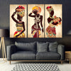 3 pcs Canvas African Modern Art