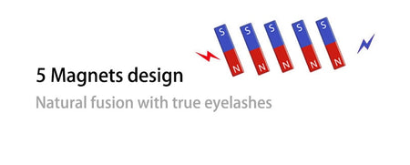 8D Quantum 8 pcs 5 magnetic eyelashes + 1 tweezers