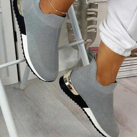 Elegant Elastic Slip-on Flat Shoes